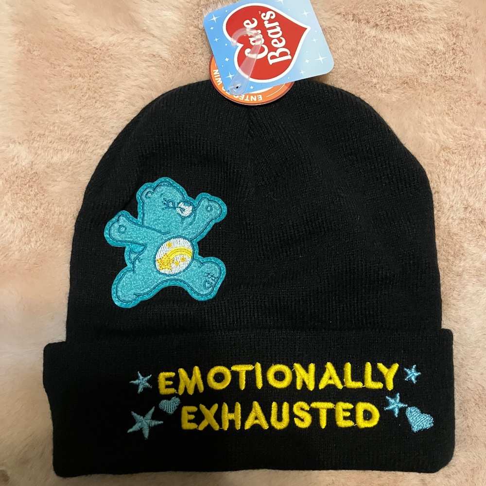 Emotionally exhausted carebear hat, NWT